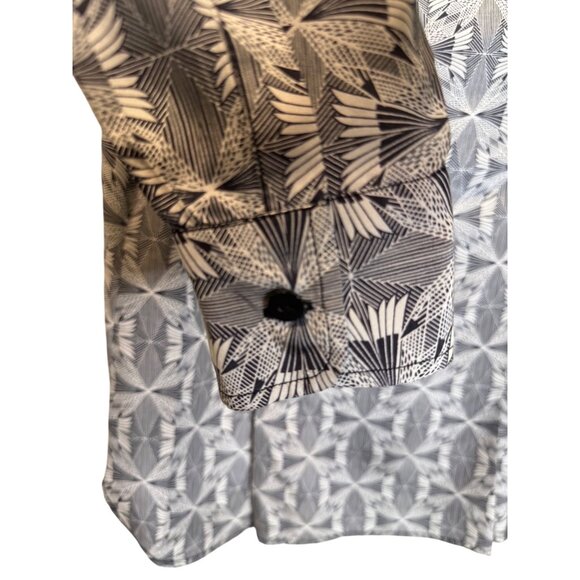 Pendleton Women’s Button-Up Shirt 10 | Black White Lightweight Long Sleeve Class - Picture 3 of 6